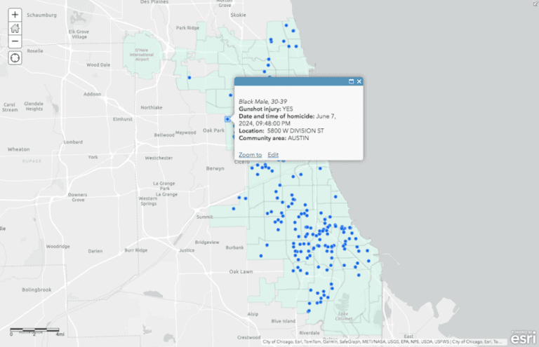 Tracking Chicago Homicides In 2024: Number Of Victims And Location