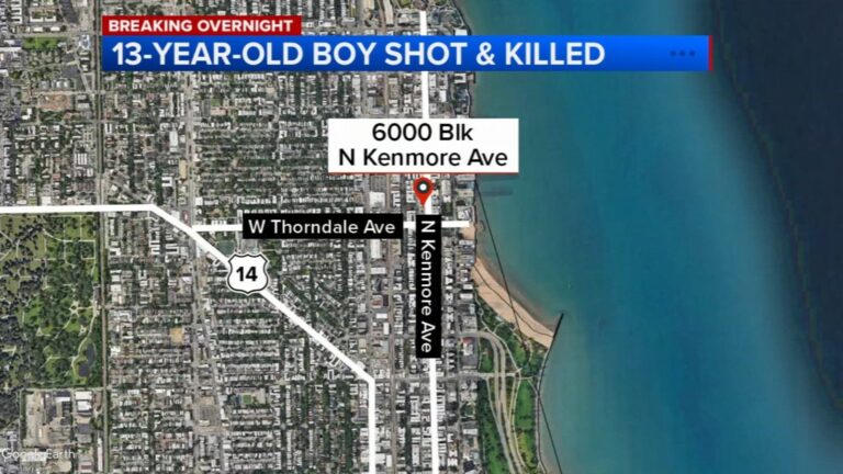 Chicago Shooting: 13 Year Old Boy Shot Dead On Kenmore Street In