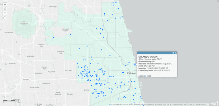 Tracking Chicago Homicides In 2024: Number Of Victims And Location