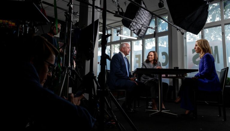 Where To Watch Kamala Harris And Tim Walls' First Major