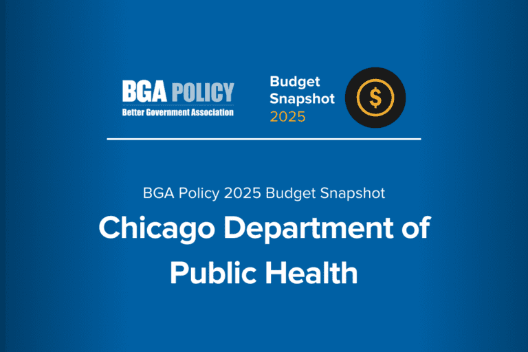 Chicago Department Of Public Health Bga Policy 2025 Budget