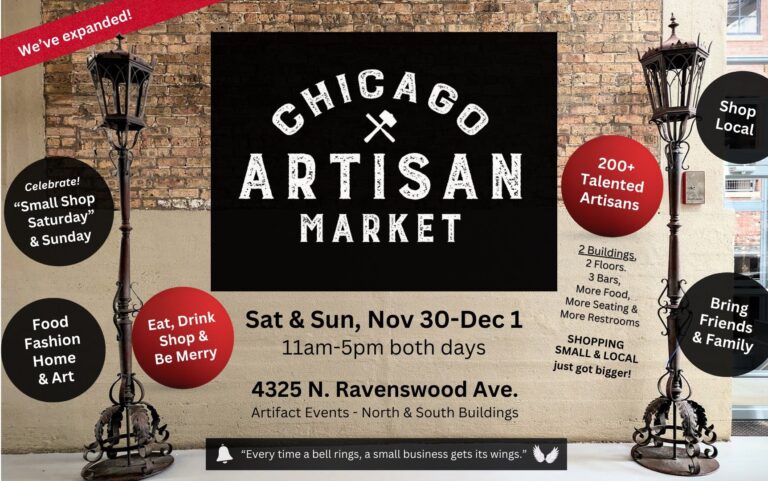 November 30 | Chicago Artisan Market (holiday Market) In Ravenswood