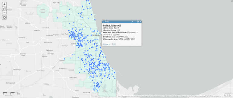 Tracking Chicago Homicides In 2024: Number Of Victims And Location