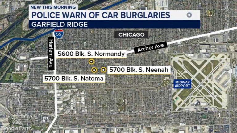 The chicago police warns of car robbery in garfield ridge